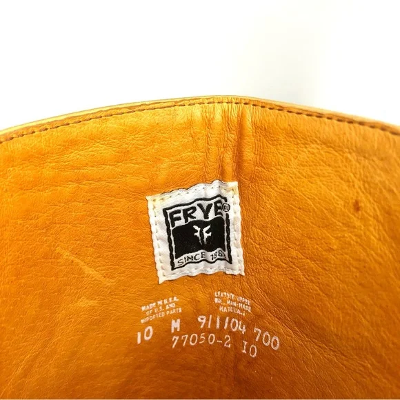 NWT Frye 14L Campus Banana Tall Square Toe Riding Boots Women’s 10 Shoes - Picture 13 of 13